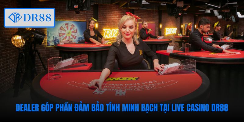 Dealer góp phần đảm bảo tính minh bạch tại Live Casino DR88