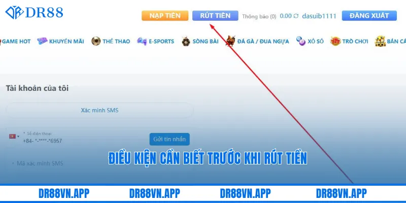 Điều kiện cần biết trước khi rút tiền