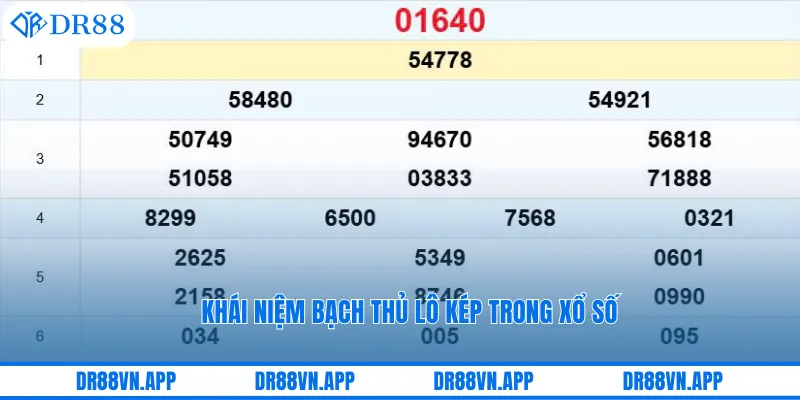 Khái niệm bạch thủ lô kép trong xổ số